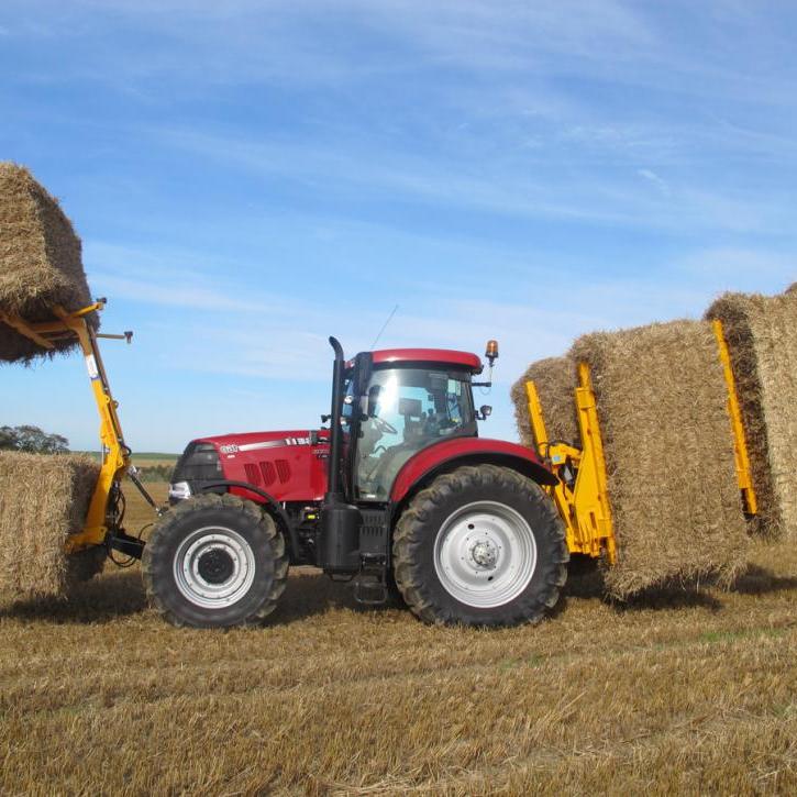 cta-Quad Bale Handling System - front and rear sections for carrying 12 round bales or 6 Heston bales at a time.